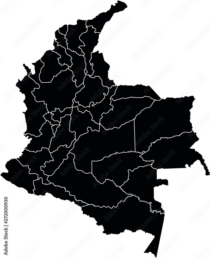 Colombia Mapa Vector Stock Vector Adobe Stock