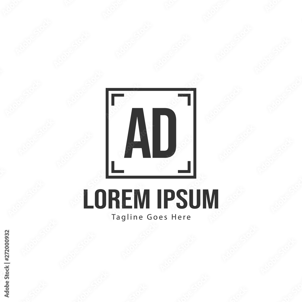 AD Letter Logo Design. Creative Modern AD Letters Icon Illustration AD Letter Logo Design. Creative Modern AD Letters Icon Illustration