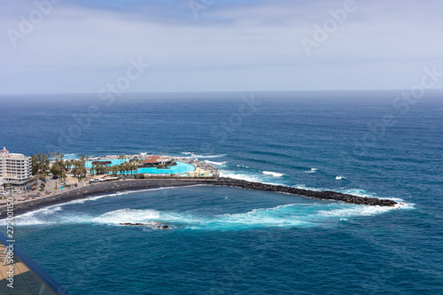 Beaches and hotels of Puerto de la Cruz, Tenerife