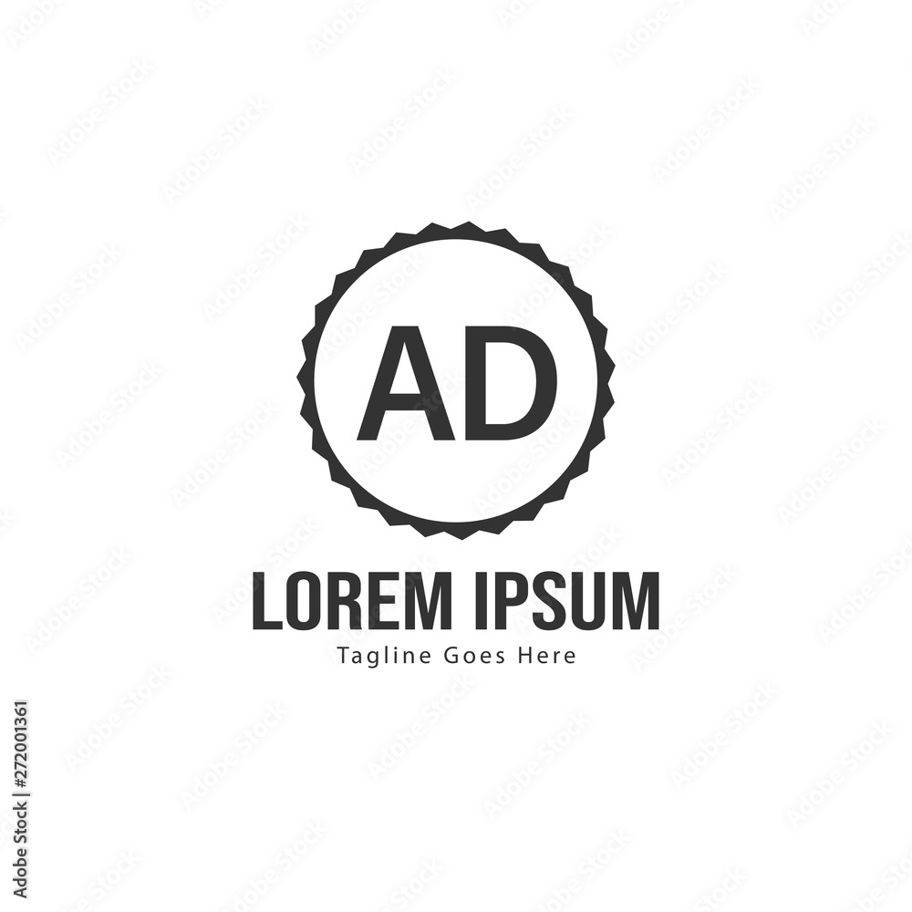 AD Letter Logo Design. Creative Modern AD Letters Icon Illustration AD Letter Logo Design. Creative Modern AD Letters Icon Illustration
