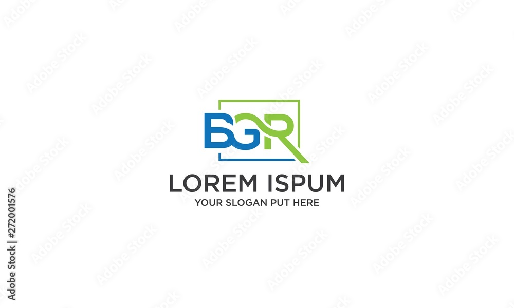 Fototapeta premium BGR LETTER LOGO