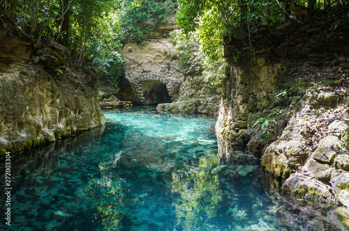 Paradise river in Cancun, Quintana Roo, Mexico     
