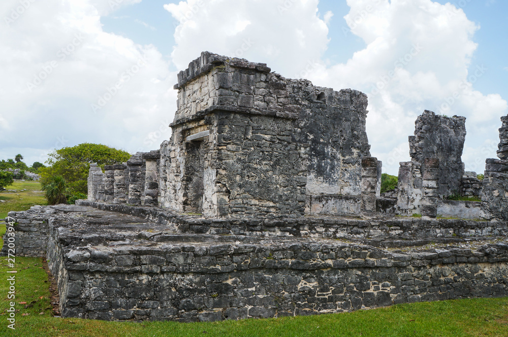  Ruins of Tulum at Riviera Maya, Quintana Roo, Mexico                              