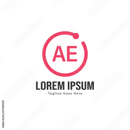 Wallpaper Mural AE Letter Logo Design. Creative Modern AE Letters Icon Illustration Torontodigital.ca