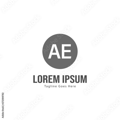 Free Download AE Letter Logo Design. Creative Modern AE Letters Icon Illustration - GFXLoad