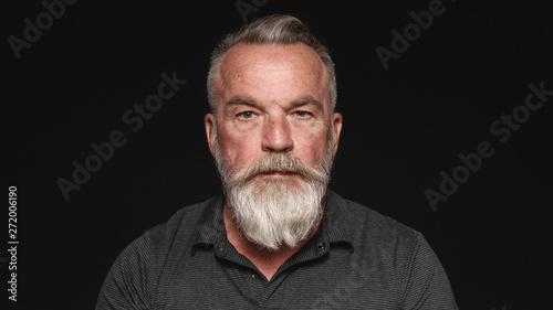 Leinwand Poster Senior man with a beard