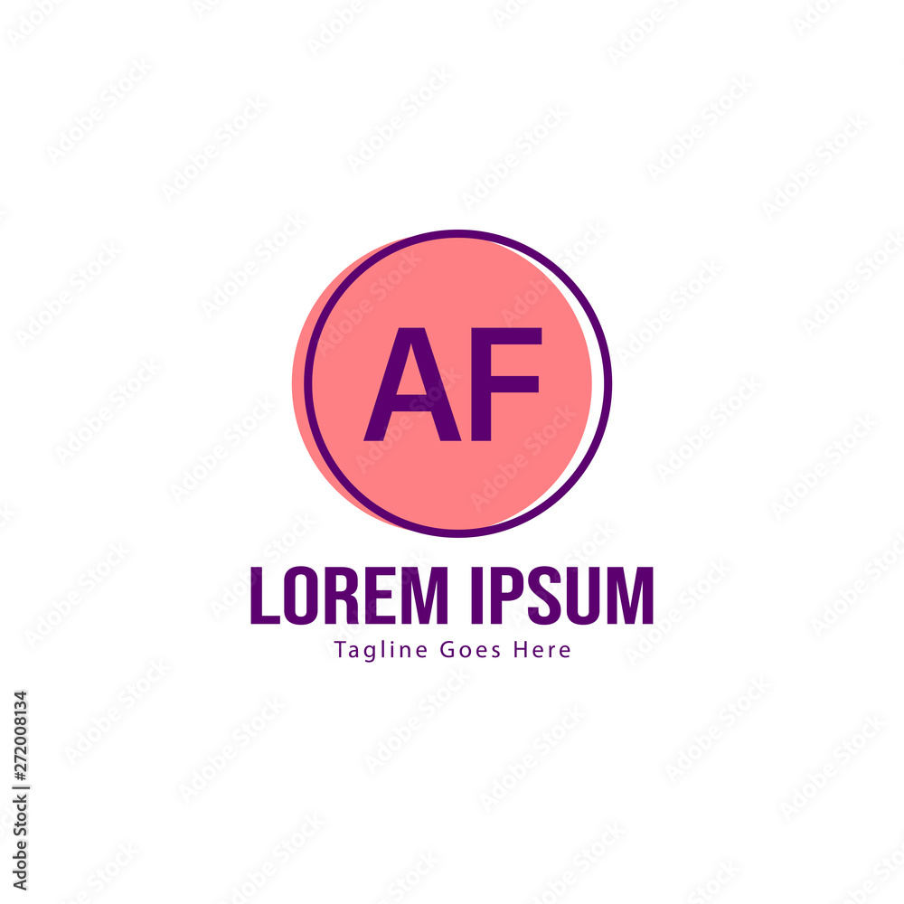 AF Letter Logo Design. Creative Modern AF Letters Icon Illustration AF Letter Logo Design. Creative Modern AF Letters Icon Illustration