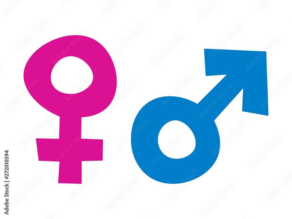 Male and Female icon symbol sign. Vector flat illustration Male and Female icon symbol sign. Vector flat illustration