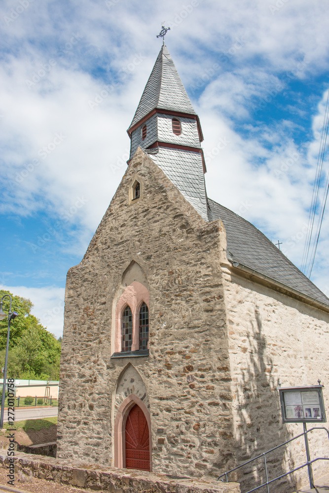 Fototapeta premium Peter chapel (Peterskapelle) Peterspay in Spay Rhineland Palatinate Germany