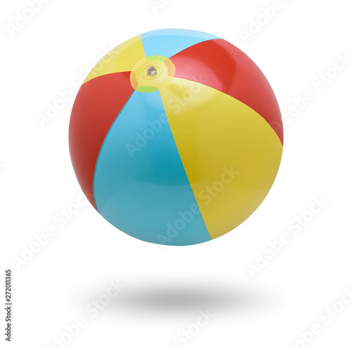 Beach ball isolated on white