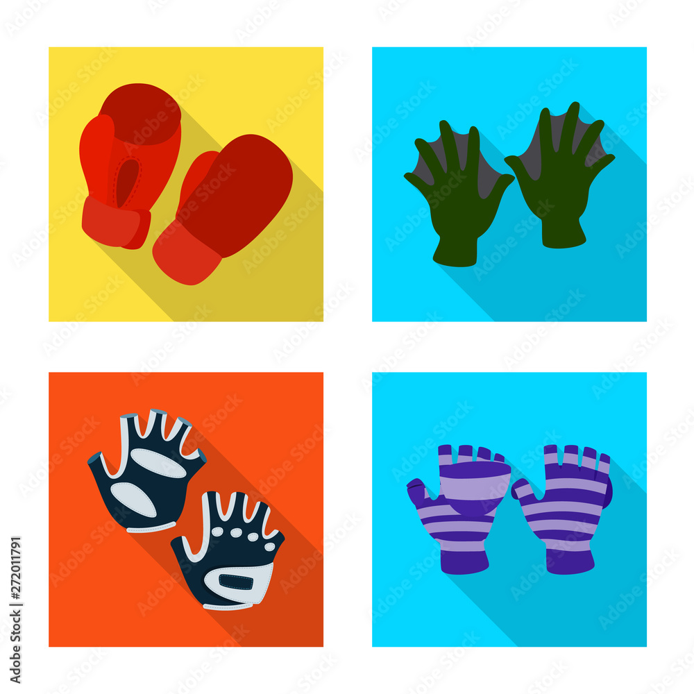Fototapeta premium Vector design of own and textile symbol. Set of own and safety vector icon for stock.