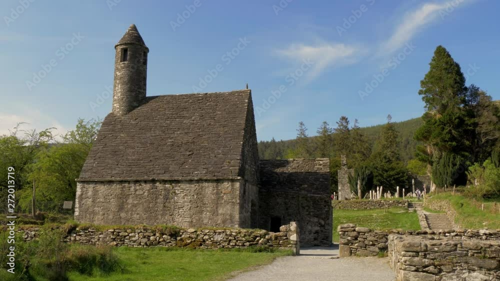 Ancient monasty in Glendalough Wicklow Mountains of Ireland - travel photography Ancient monasty in Glendalough Wicklow Mountains of Ireland - travel photography