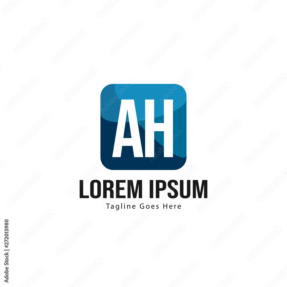 AH Letter Logo Design. Creative Modern AH Letters Icon Illustration AH Letter Logo Design. Creative Modern AH Letters Icon Illustration