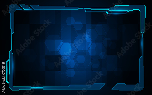 sci fi background tech digital design concept
