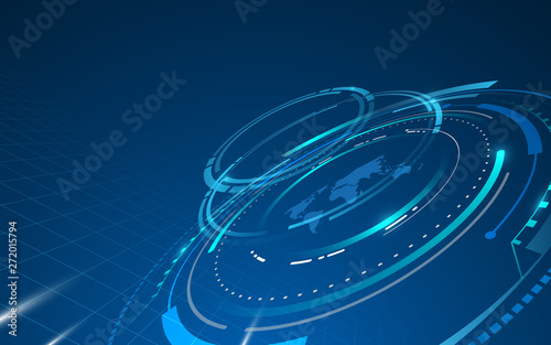 sci fi tech pattern background