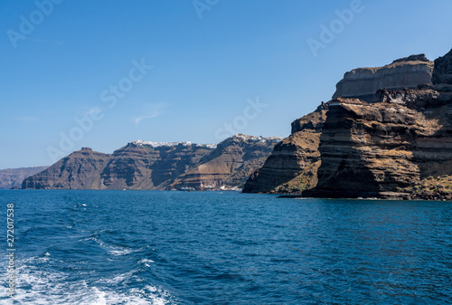 Fira, the capital of the island on the mountaintop of Santorini