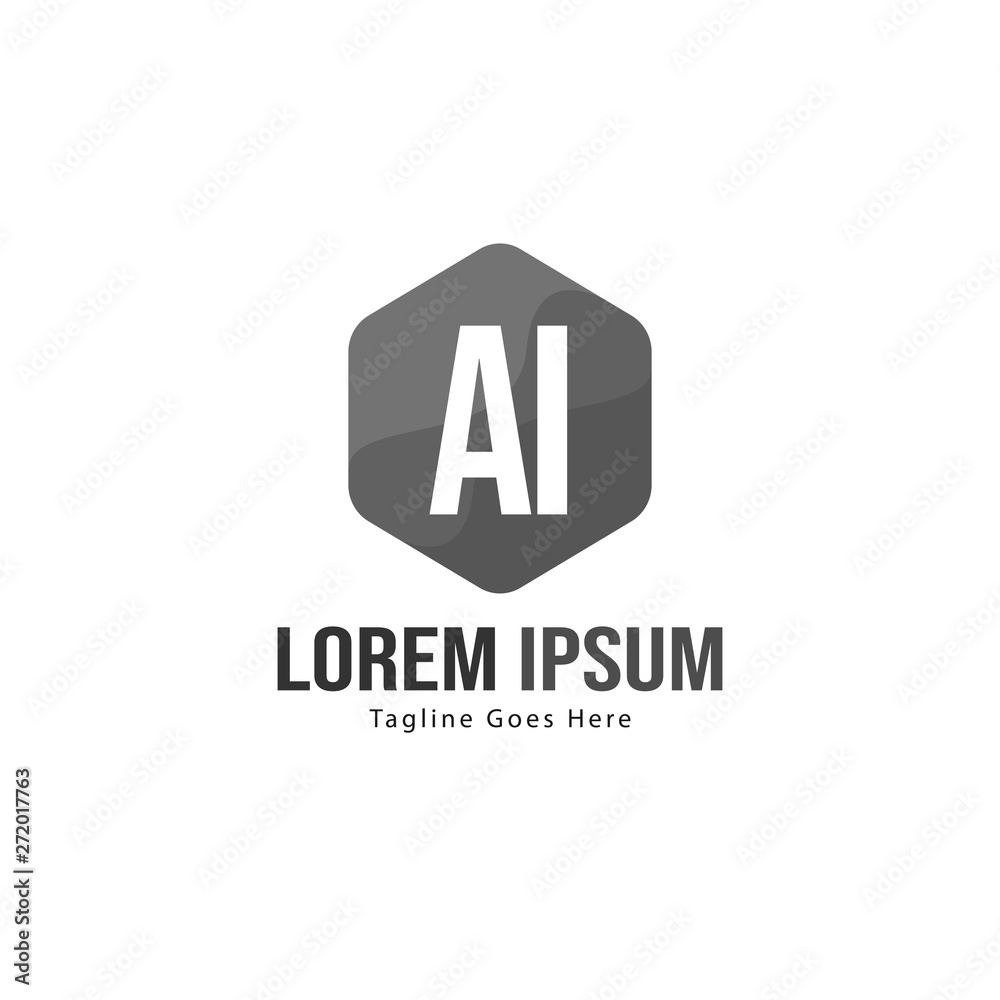 AI Letter Logo Design. Creative Modern AI Letters Icon Illustration AI Letter Logo Design. Creative Modern AI Letters Icon Illustration