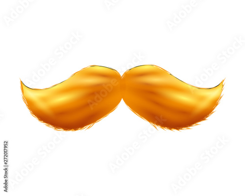 mustache hipster style icon vector illustration