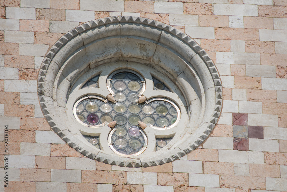 Palace of Doges,Venetia, Italia,march, 2019,old window Palace of Doges,Venetia, Italia,march, 2019,old window