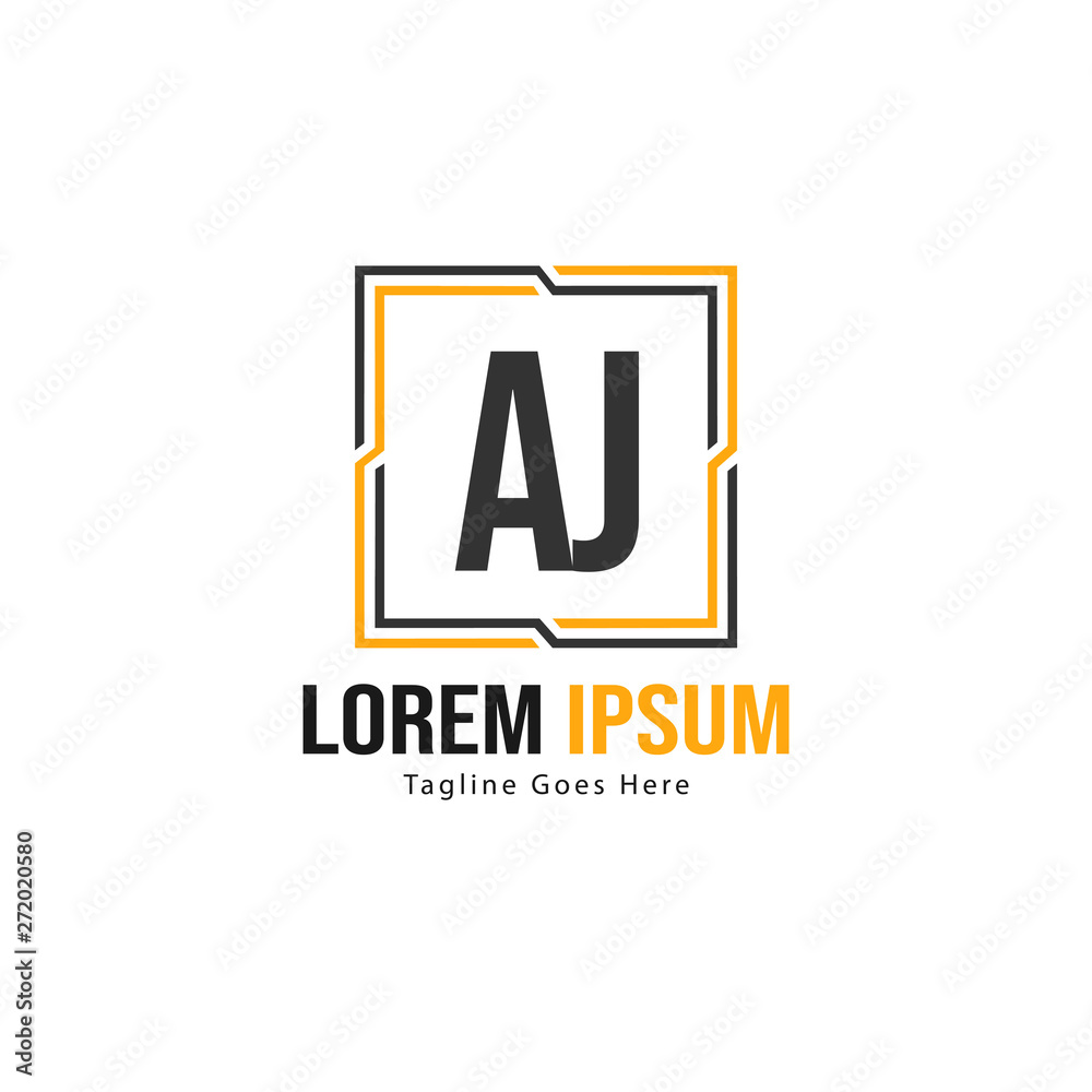 AJ Letter Logo Design. Creative Modern AJ Letters Icon Illustration AJ Letter Logo Design. Creative Modern AJ Letters Icon Illustration