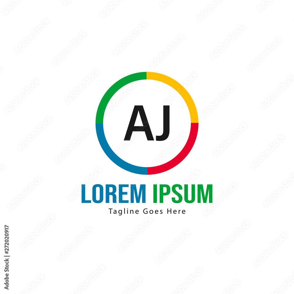 AJ Letter Logo Design. Creative Modern AJ Letters Icon Illustration AJ Letter Logo Design. Creative Modern AJ Letters Icon Illustration