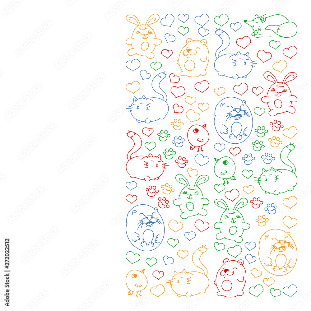 Vector set of beautiful round icons icons in doodle style. Painted, colorful, pictures on a piece of paper on white background Vector set of beautiful round icons icons in doodle style. Painted, colorful, pictures on a piece of paper on white background