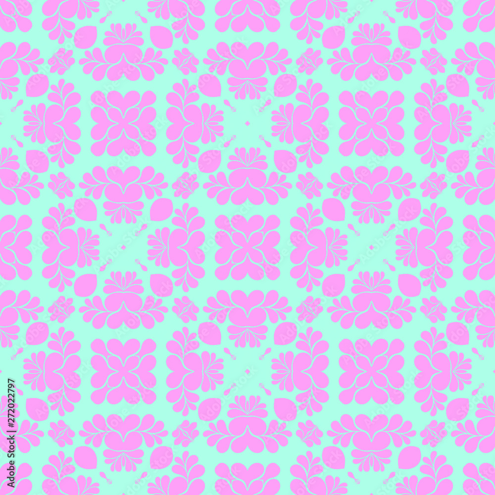 Pink and blue simple pattern