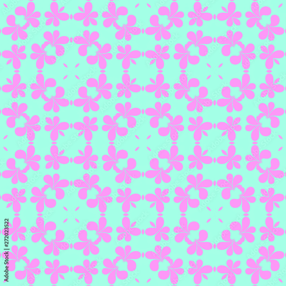 Pink and blue simple pattern with geometric form Pink and blue simple pattern with geometric form