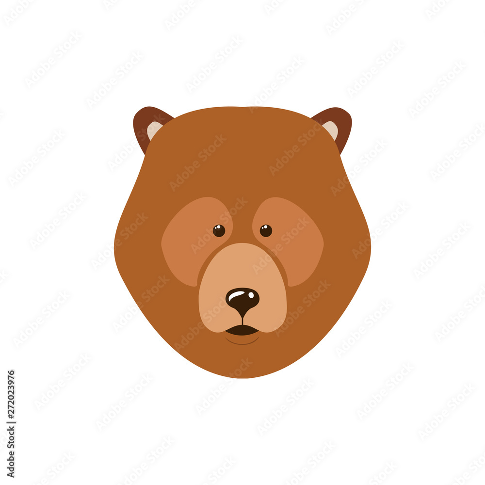 Isolated bear forest animal design Isolated bear forest animal design