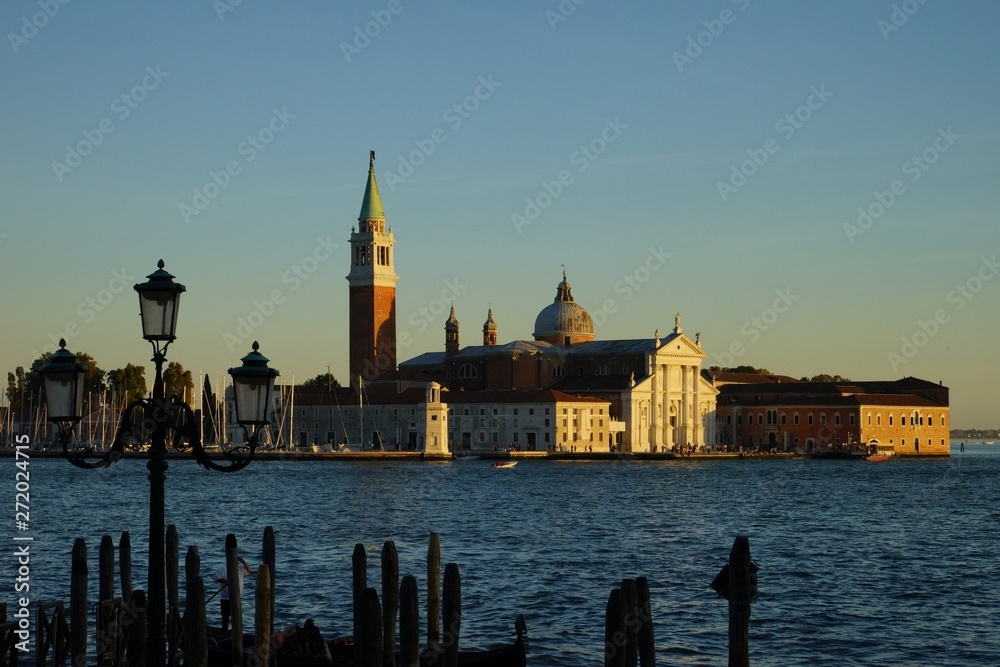 Church of San Giorgio Maggiore view from the opposite side of a lagoon