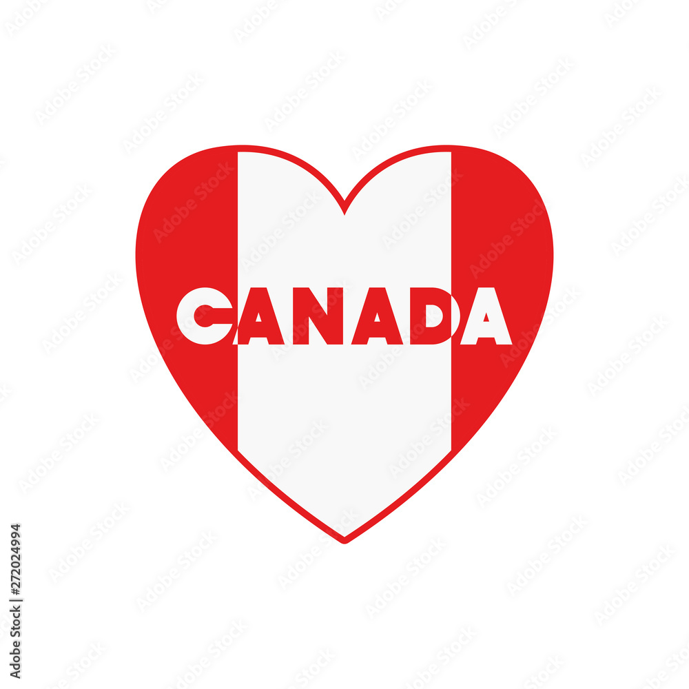 Canada symbol and flag design