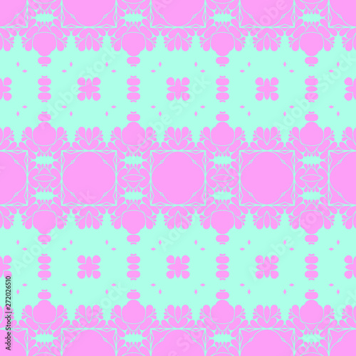 Pink and blue pattern with beautiful form