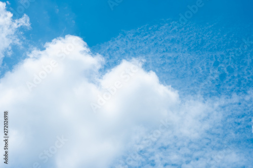 Beautiful blue sky clouds for background. sky in summer.
