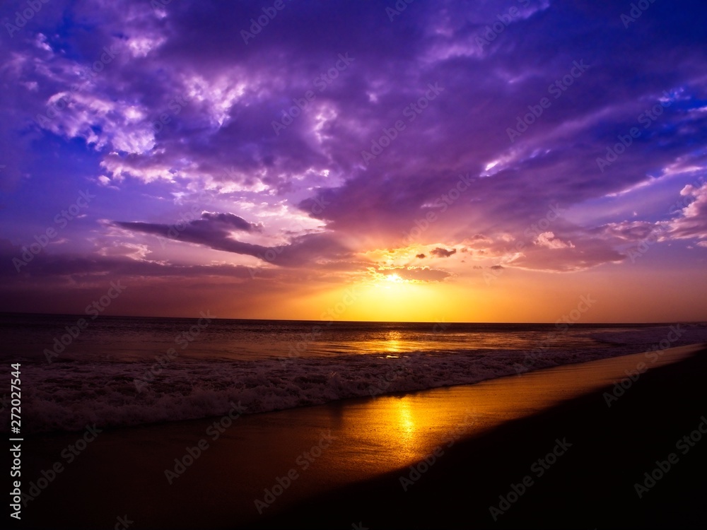 Majestic sunset in Nicaragua