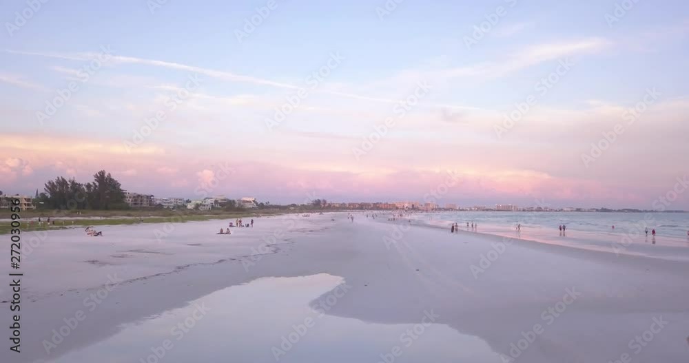 Aerial of Florida Coast in the Evening Aerial of Florida Coast in the Evening