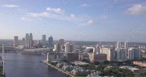 Wallpaper Mural Downtown Tampa Aerial Drone 4K Torontodigital.ca