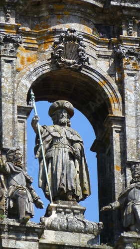Santiago de Compostela. Sacred city in Galicia . Camino de Santiago.Spain