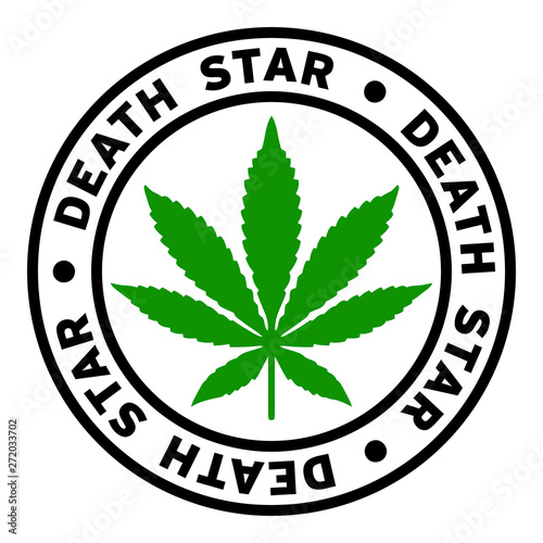 Round Death Star Marijuana Strain Clipart