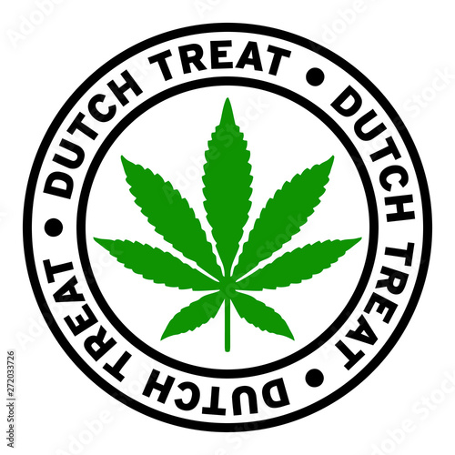 Round Dutch Treat Marijuana Strain Clipart