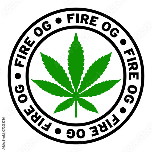Round Fire OG Marijuana Strain Clipart