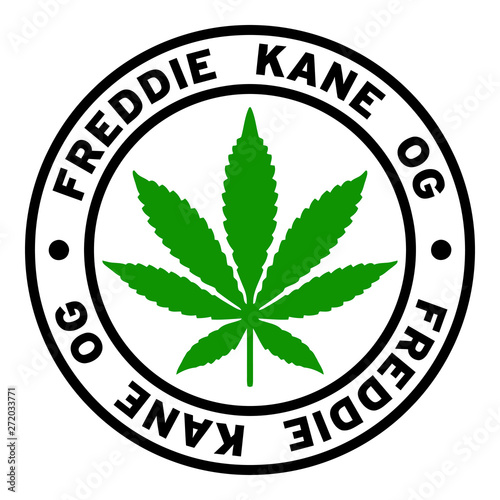 Round Freddie Kane OG Marijuana Strain Clipart