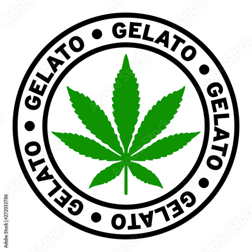 Round Gelato Marijuana Strain Clipart