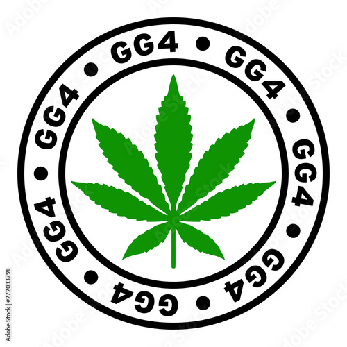 Round GG4 Marijuana Strain Clipart
