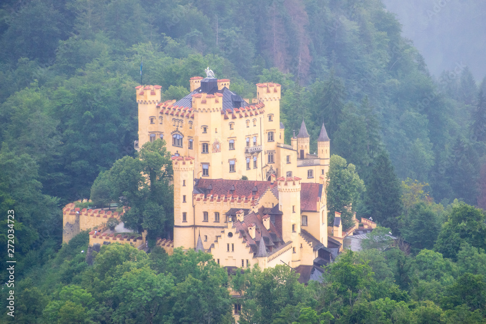 King Maximilian’s Hohenschwangau castle located in Bavaria, Germany