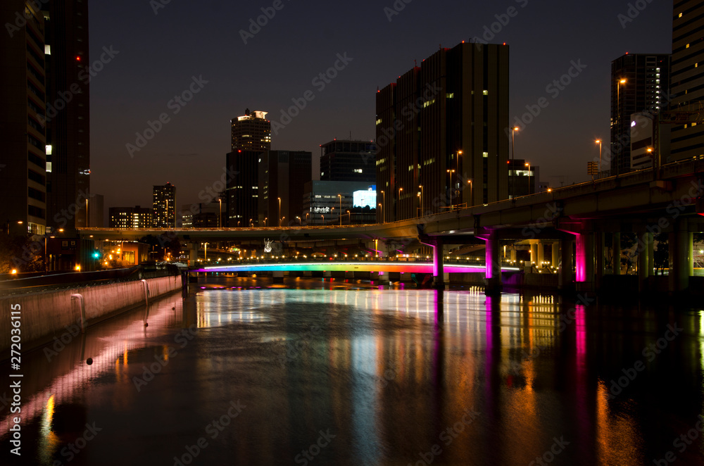 Obraz premium 黄昏の水晶橋