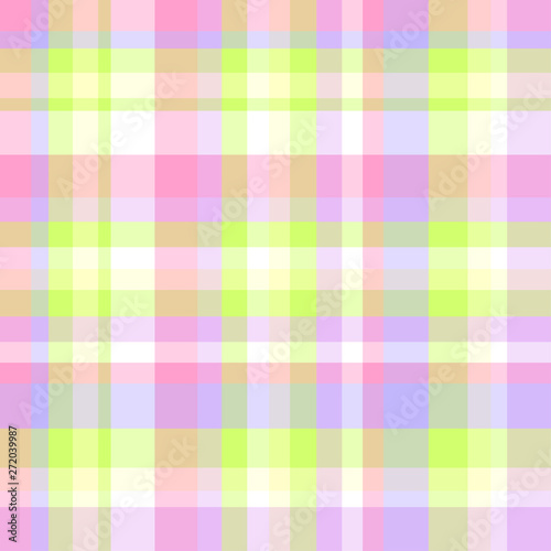 Colorful checkered pattern. Seamless abstract texture with many lines. Geometric multicolored wallpaper with stripes. Print for interior design