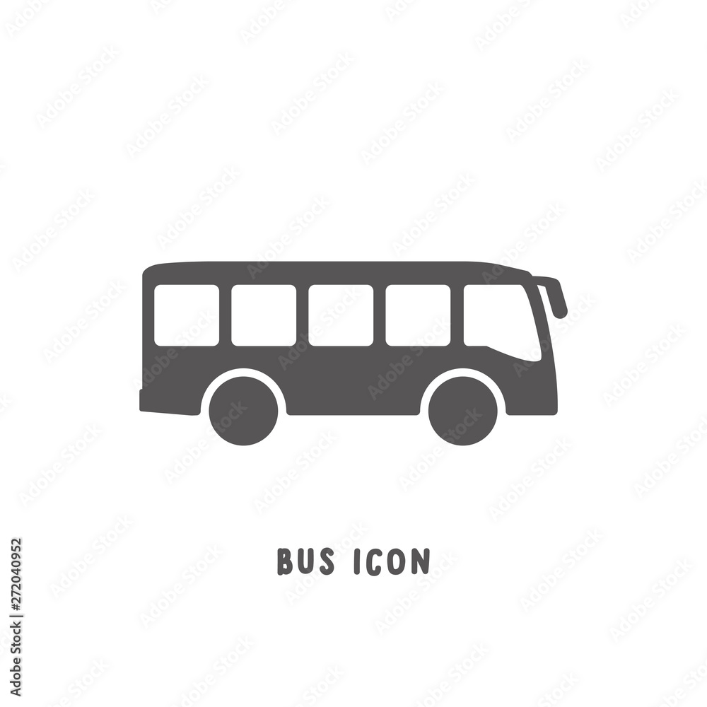 Bus icon simple flat style vector illustration. Bus icon simple flat style vector illustration.