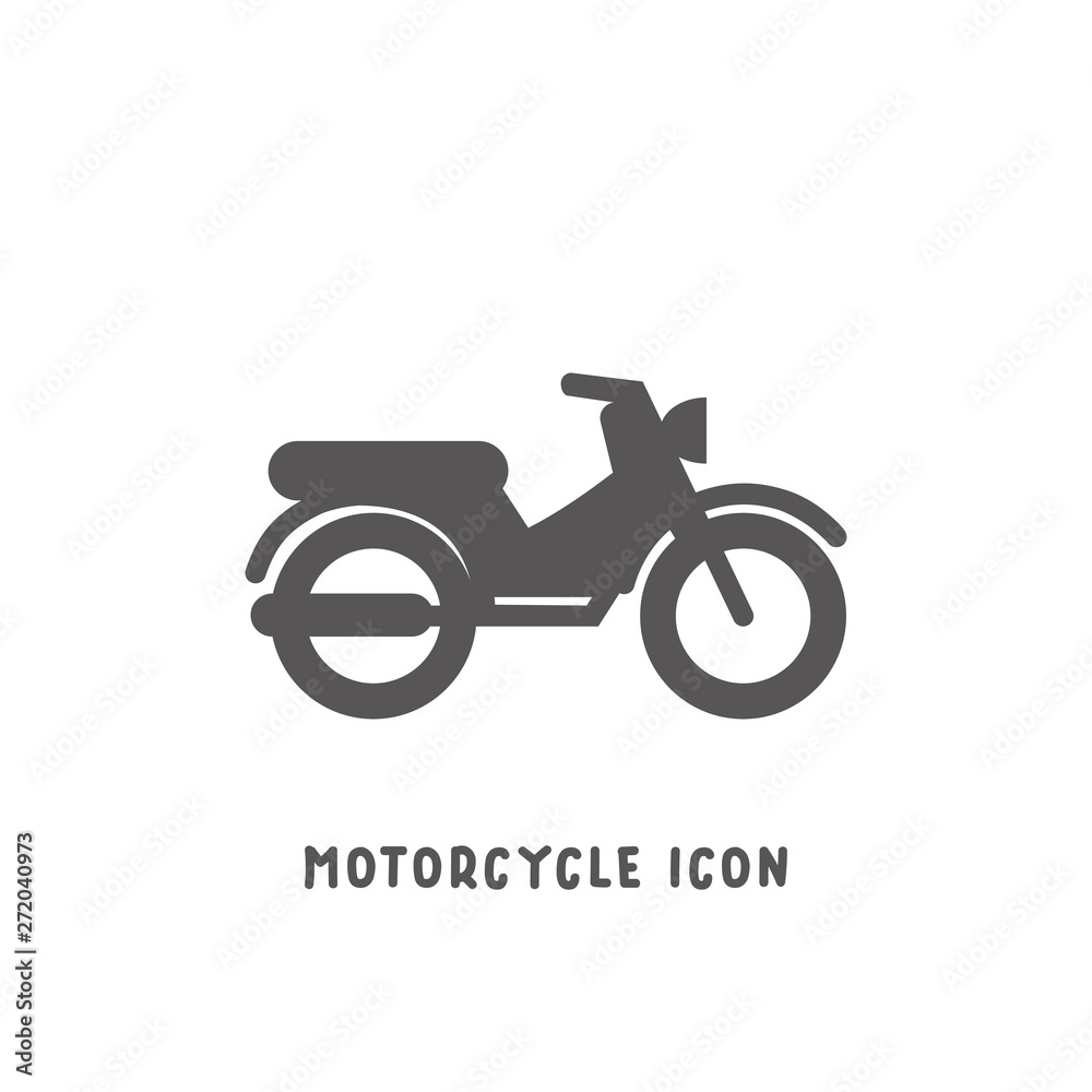 Motorcycle icon simple flat style vector illustration. Motorcycle icon simple flat style vector illustration.