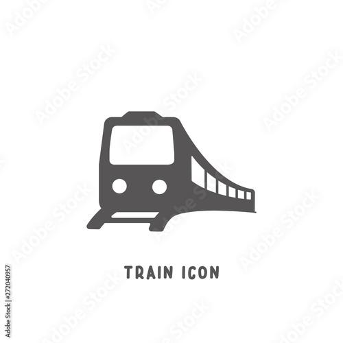 Train icon simple flat style vector illustration.