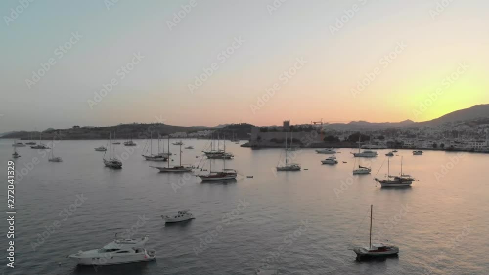 Turkey Bodrum Coastline Aerial View Turkey Bodrum Coastline Aerial View